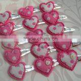 Hot 2017 Best Selling New Product Decorative Custom Handmade High Quality Fabric Felt Cheap Hair Grip thumbnail-1