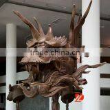 Bronze Dragon Head Statue Home Decor thumbnail-1