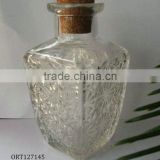 clear glass aroma bottle