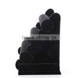 2016 High-end Luxuries 3 Layer Black Velvet Bracelet Holder Display Stand thumbnail-5