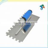 Stainless Steel Notched Blade Soft TPR Handle Masonry Tool Plaster Tools Plastering Trowel