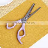 AOY18 Plastic Handle Hair Scissors , Easy Carry Safty Hair Cutting Scissors With Tooth thumbnail-3