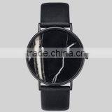 British Style Marble Face Watches Hot Fashion Marbling Stripe Creative Quartz Leather Watch Men Business Wristwatch thumbnail-2