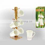 New Design for 2016 High Quality Recycled Bamboo Tea Cup Racks