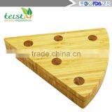 Manufacturers Selling Green Bamboo Cheese Plate of Cheese Knife Chopping Block thumbnail-2