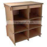 Reinforcement Corrugated Cardboard Display Stand Hacomo Furniture for Easy to Use , Small Lot Oder Also Available thumbnail-1