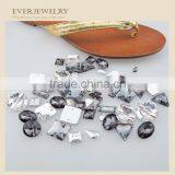Sew on Rhinestone Crystal Rectangle With Two Holes thumbnail-2