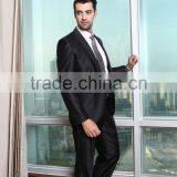 2015 Custom Made Fashion Satin Lapel Black Suits for Men thumbnail-1