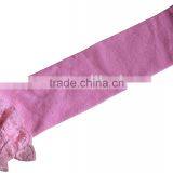 Pink Knitted Lace Cuff Cotton Leg Warmers thumbnail-1