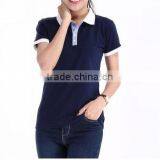 Women Polo t Shirt, Short Sleeve, 100% Cotton thumbnail-2
