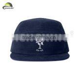 Corduroy 5 Panel Hat/embroidery Hat thumbnail-1