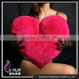 CX-D-104 Designer Handmade Rex Rabbit Fur Cushion Covers thumbnail-4