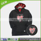 Popular Black Plain High Quality Slim Fit Hoodies With Hood for Boys thumbnail-1