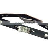 Brown/black Color Adjustable Bracelets,inspirational Words Metal Charm Cuff Bracelets,wide Leather Bracelet thumbnail-2