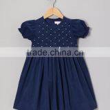New Designs Children Frocks Dress For Baby Girls Cotton Baby Girl Summer Dress One Piece Smocked Children Clothes thumbnail-1