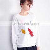 Wholesale White Comfort Women Sweatshirt thumbnail-2