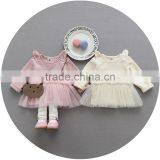 S17733A Autumn Baby Girls Dress Cotton Long Sleeve Dresses thumbnail-1