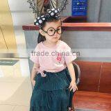 S17099A Children Clothing 2017 New Summer Short Sleeve Girls t Shirt thumbnail-2