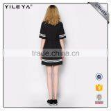 Customizable Alphabet & Pattern Printing Ladies Black Dresses thumbnail-3