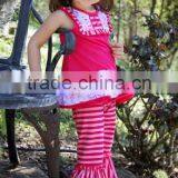 2016 Boutique Girl Clothing Fashion Summer Clothes Sleeveless Tops Ruffle Shorts Wholesale Adorable Clothing Girls Summer Outfit thumbnail-2