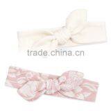 New Infant Rose Headband Set With Bow 100% Cotton Toddler Headbands Fancy Baby Girl Bangs HA90421-35 thumbnail-1