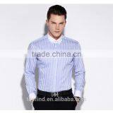 Classic Fashion 100% Cotton White Collar & Cuff Long Sleeve Shirt Dress Men thumbnail-1