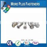 Taiwan #12-14 x 1-1/4" Hex Unslotted HWH Epoxy #3 410 Stainless Steel Bonded Sealing Washer Tek Self-Drilling Screw thumbnail-4