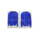 2014 Blue Stripes Boys Holiday Sweater , Kids Crew Neck Sweaters in Long Sleeve thumbnail-1