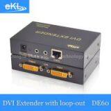 DVI Extender 60m Over CAT5/6 With Local Loop-out Function thumbnail-1