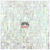 White 3D Brick Wall Slab Pearl Shell Bathroom thumbnail-1