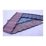 Corrugated Stone Coated Metal Roof Tiles Galvalume Steel , Waterproofing Metal Roof