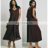 Cap Sleeve Woman Knit Midi Dress ,fashionable Woman Loose Fix Dress thumbnail-2