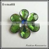 2013 Newest Turquoise Crystal Brooch With Green Rhinestone thumbnail-1