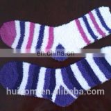 plush socks manufacture in factory