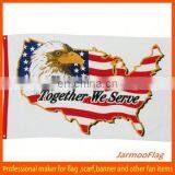 United Flag With Eagle Logo