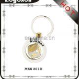 Personalized Custom Gold Norway Metal Spin Dice Keychain Souvenir