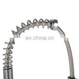 High Quality Double Handed Flexible Commercial Pull up Kitchen Faucet Mixer thumbnail-3