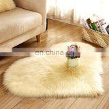 Wholesale Australian Different Shape Free Style Fur Carpet White Faux Fur Sheepskin Rugs thumbnail-3