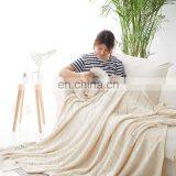 RAWHOUSE Hot Sale 100% Cotton Pure Design White Knit Blanket With Factory Price thumbnail-6