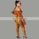Hot Sale Women Adult Horn Sleeve Animal USD Dollar Print Tight Brazilian Sexy Club Wear Bodysuit Jumpsuit thumbnail-2