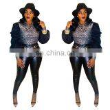 Fall Fashion Puff Sleeve Ladies' Blouses Women Casual Sequins Decoration Sexy Shirts thumbnail-2