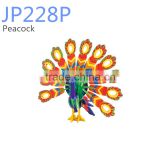 Assemble 3D peacock model wooden puzzle