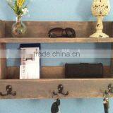 Custom Rustic Wooden Entryway Shelf, Wood Mail Organizer thumbnail-3
