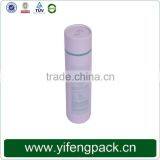 Black Paper Tube Canister Round t Shirt Hat Box With Plastic Hot thumbnail-3