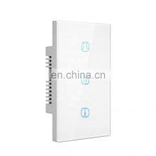 US/Australia Standard ZigBee WiFi Remote Control Smart Curtain Touch Switch CE,ROHS Approved Support Voice Control