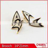 Enamle Metal Badge Straight Suit Brooch Pin for Men thumbnail-1