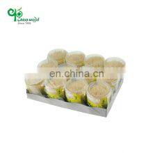 Yada High Quality 65mm Bulk Bamboo Wooden Toothpick Flag Disposable Double Point Toothpicks