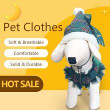 Christmas Pet Clothes/ Wholesale Pet Clothes/ Factory Pet Clothes/ Green Christmas Dog Clothes/ Dog Christmas Hat thumbnail-1