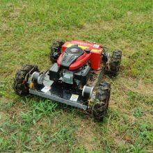 Robot Lawn Mower for Hills, China Remote Controlled Grass Cutter Price, Tracked Robot Mower for Sale thumbnail-3