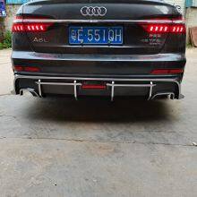 Audi A6 Front and Rear Spoiler Skirt A6 Bumper Chin Mount thumbnail-4